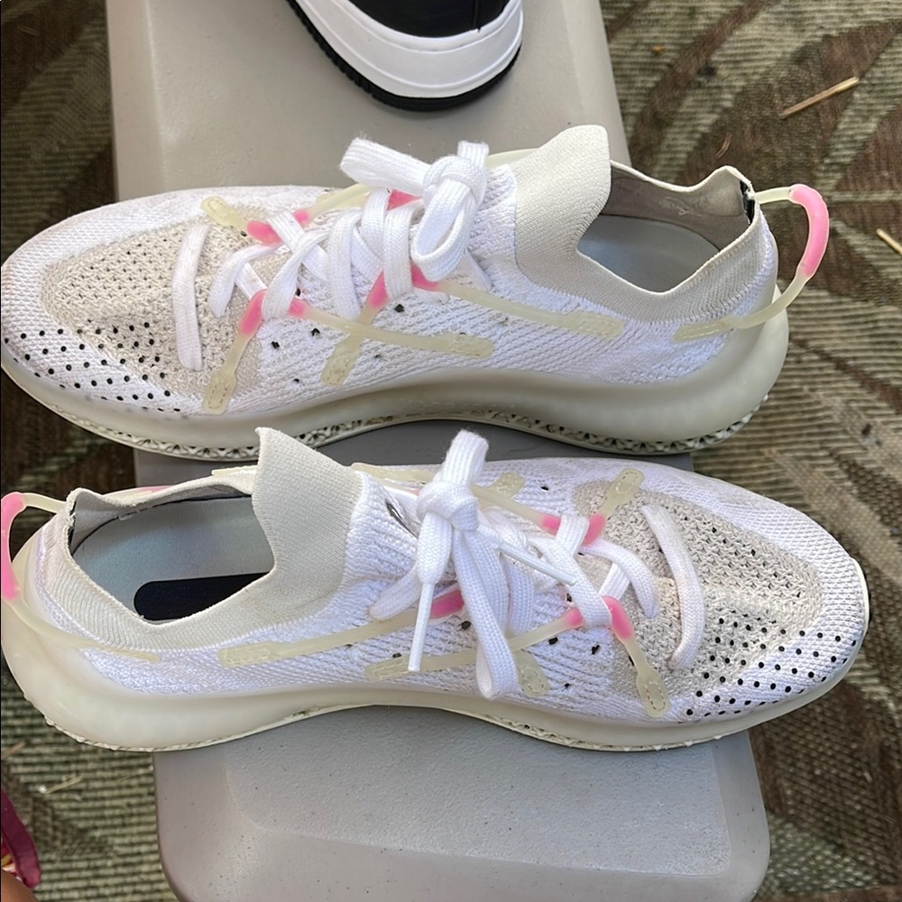 Adidas White and Pink Sneakers